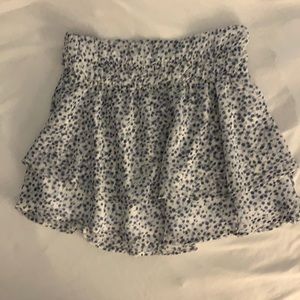 Blue floral mini skirt LeLis